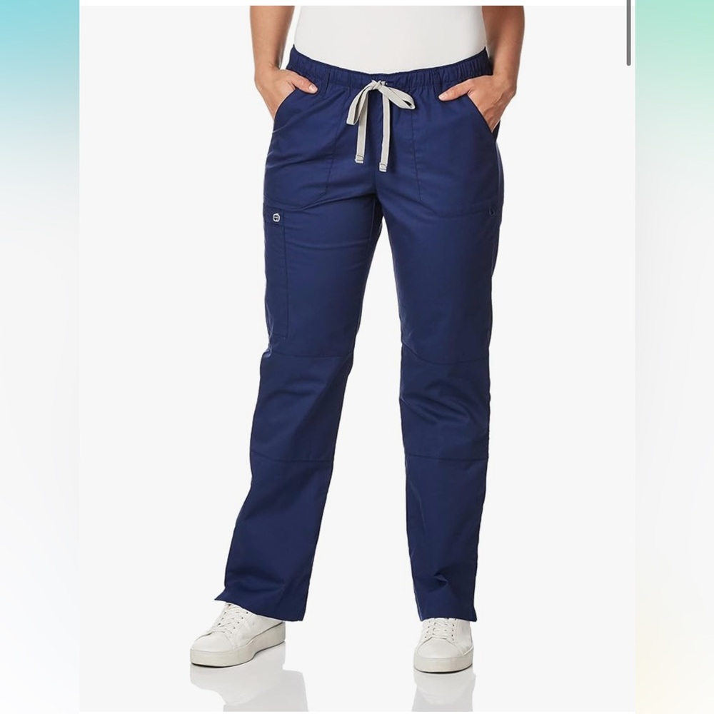 WonderWink | Blue‎ Straight Leg Scrub Pants | Medium Petite | NWT
